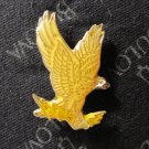 vintage enamel Lapel Pin: Eagle holding Lightning Bolt