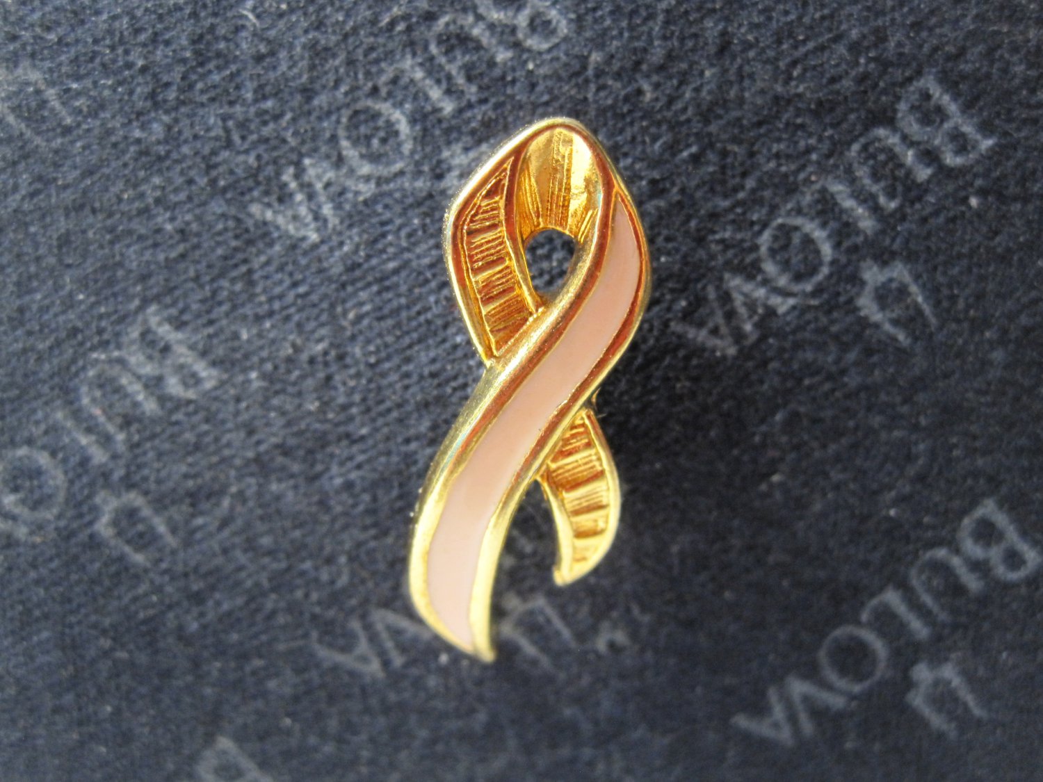 vintage enamel Lapel Pin: Avon Breast Cancer Awareness Pink Ribbon