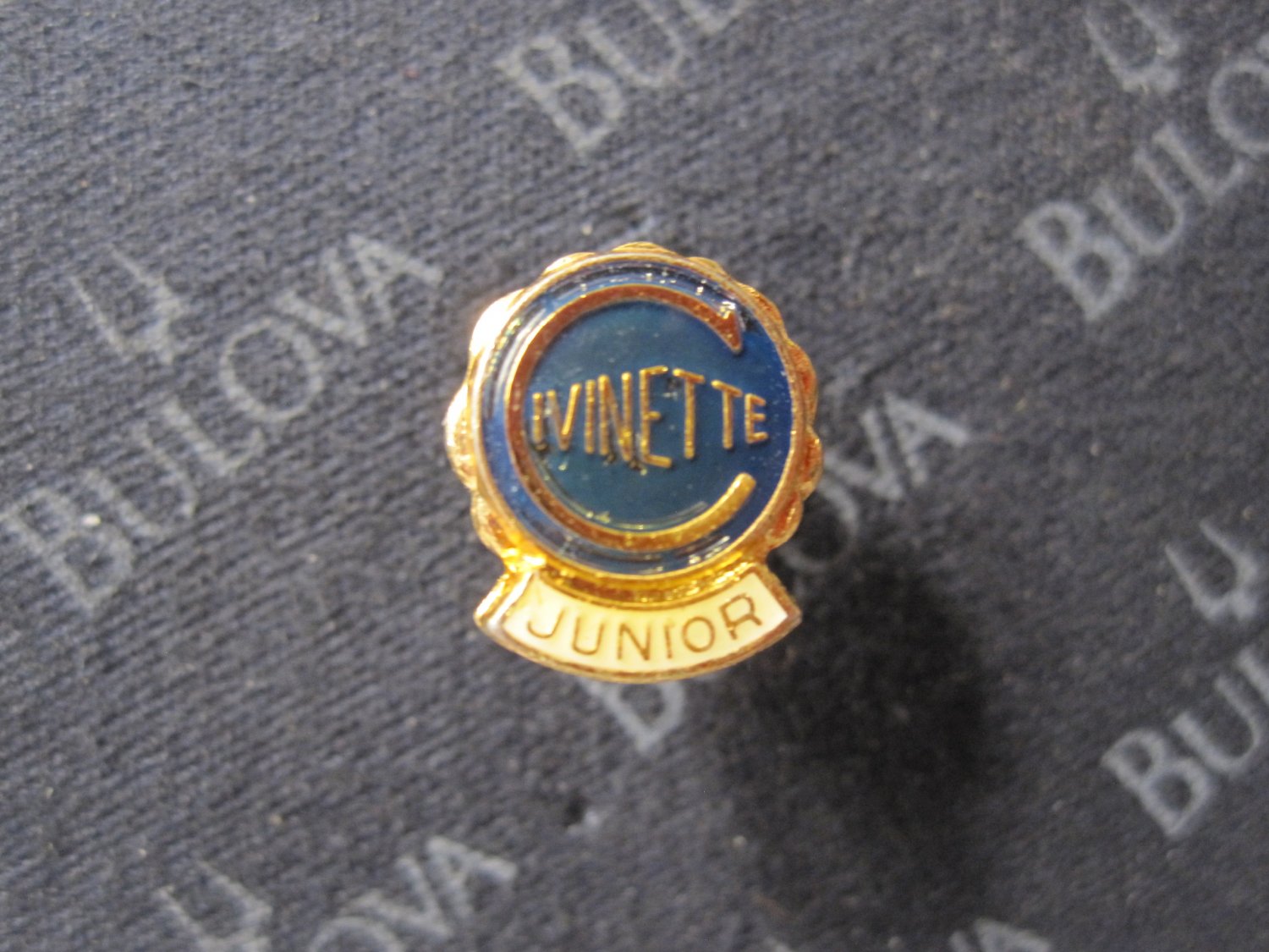 vintage enamel Lapel Pin: Civinette Junior, International Group