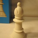 1974 Whitman Chess & Checkers Set Game Piece:  White Bishop Pawn