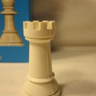1974 Whitman Chess & Checkers Set Game Piece:  White Rook Pawn