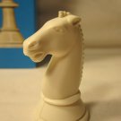 1974 Whitman Chess & Checkers Set Game Piece:  White Knight Pawn