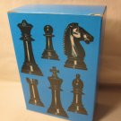 1974 Whitman Chess & Checkers Set Game Piece:  Black Chess Piece Box