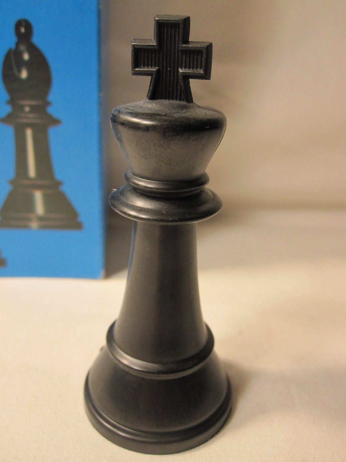 1974 Whitman Chess & Checkers Set Game Piece: Black King Pawn