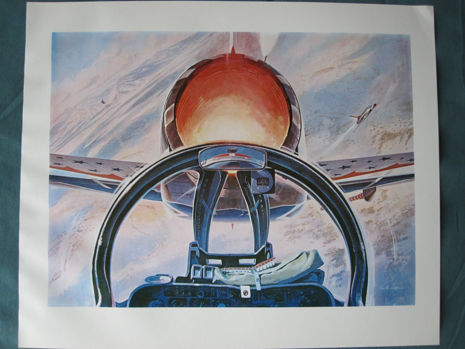Keith Farris Aviation 9" x 11" Bookplate Print - Thunderbirds, View from the Slot