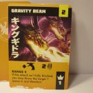 2021 Godzilla, Tokyo Clash Board game piece: King Ghidorah card - Gravity Beam / 1