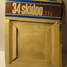 1971 Reiss Puzzle Travel Game 34-Skidoo piece: box - bad wear