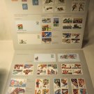 12.25" x 11.25" Bookplate Print:  USPS US Olympics Commerative Stamps examples set