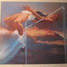 Robert Peak 12.25" x 11.25" Bookplate Print: Olympics High Jump - Dick Fosbury