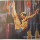 Robert Peak 12.25" x 11.25" Bookplate Print: Olympics Diving - Klaus Dibiasi