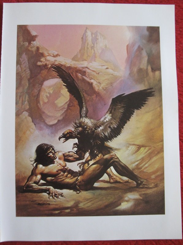 vintage Boris Vallejo: Tarzan the Untamed - 11.5" x 8.5" Book Plate Print
