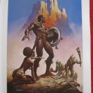 vintage Boris Vallejo: Nubian Warriors - 11.5" x 8.5" Book Plate Print