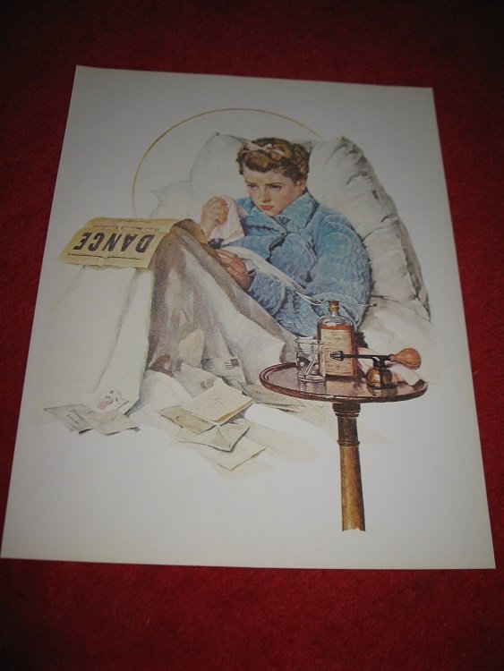 vintage Norman Rockwell: Sick Day - 10" x 13" Book Plate Print