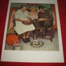 vintage Norman Rockwell: Thanksgiving - 10" x 13" Book Plate Print