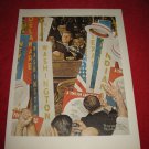 vintage Norman Rockwell: A Time For Greatness (Kennedy Election) - 10" x 13" Book Plate Print