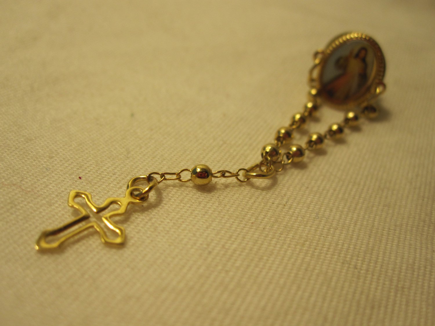 old Religious Jesus w/ chains to cross