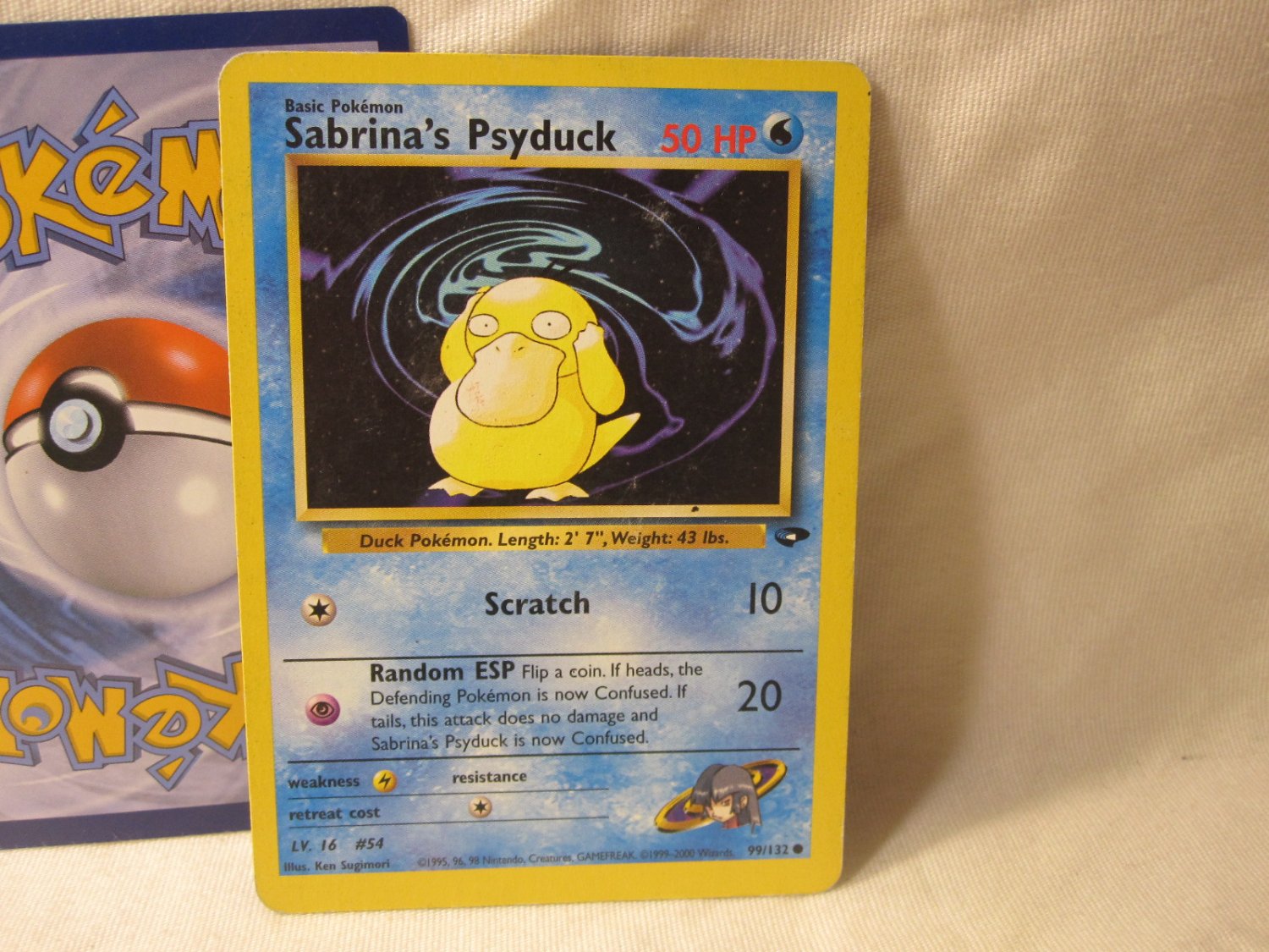 2000 Pokemon Card #99/132: Sabrina's Psyduck , Gym Challenge