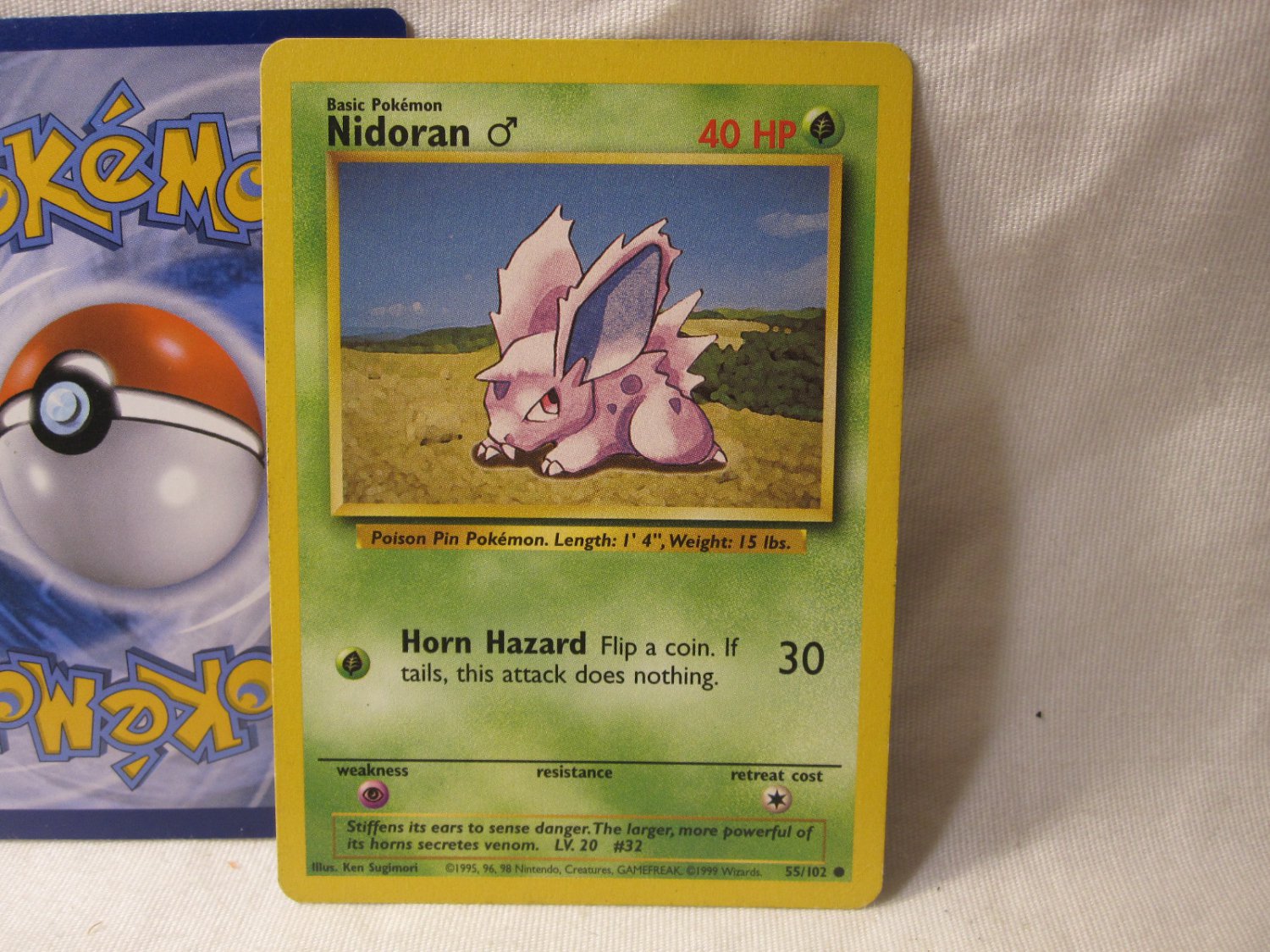 1999 Pokemon Card #55/102: Nidoran - Base Set