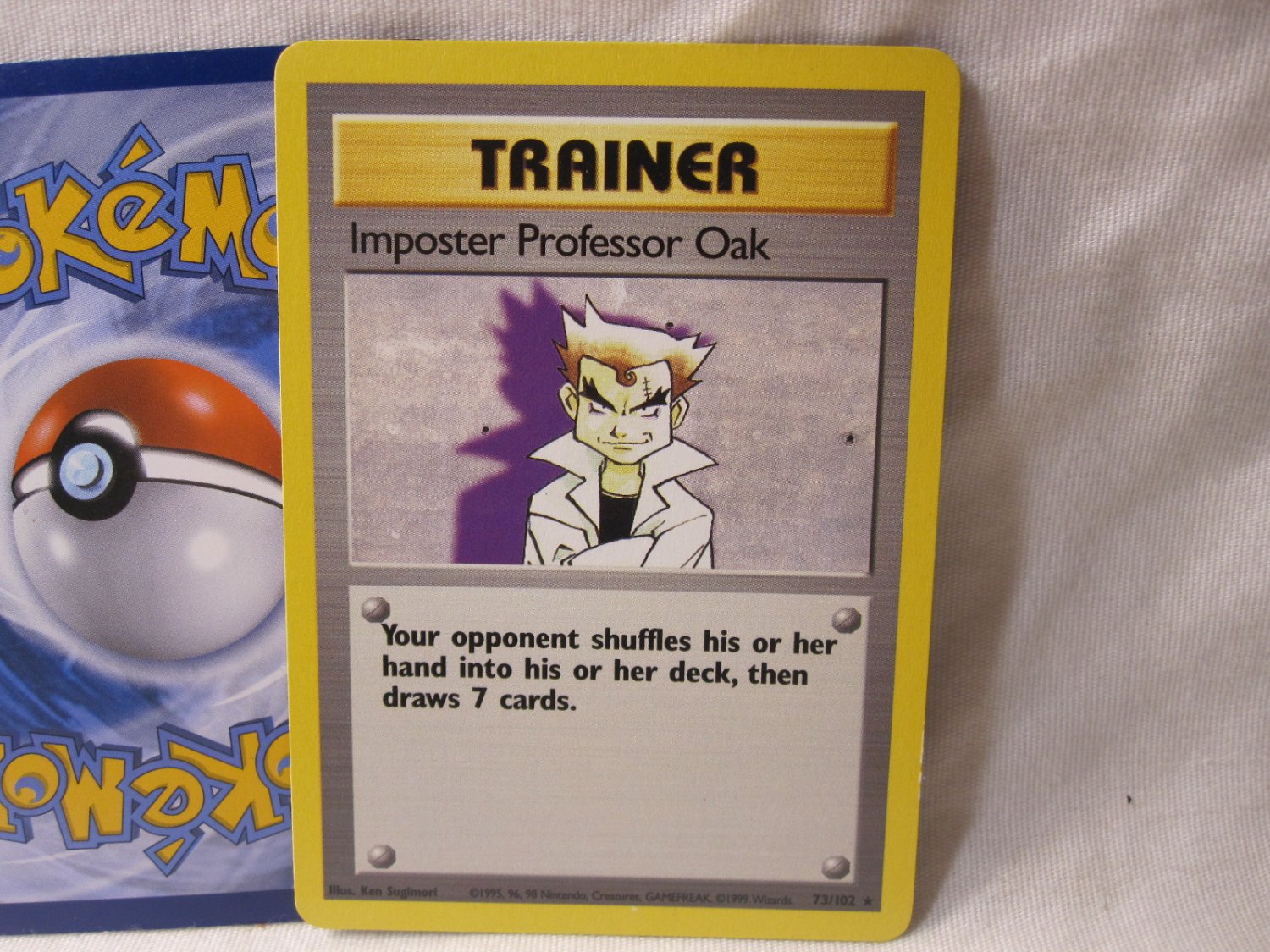 1999 Pokemon Card #73/102: Trainer - Imposter Professor Oak - Base Set