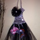 Zebra Tutu hair bow holder