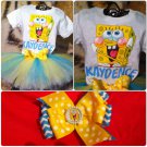Spongebob Tutu Set-Size 0 month--10 years old Infant/Little Girls