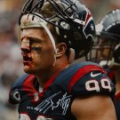 JJ Watt Autographed 16x20 Side View Bloody Face Photo- JSA W Authenticated