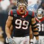 JJ Watt Autographed 16x20 Front View Bloody Face Photo- JSA W Authenticated