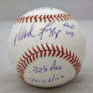 Wade Boggs Stat Autographed Rawlings OML Baseball- JSA W Authenticated