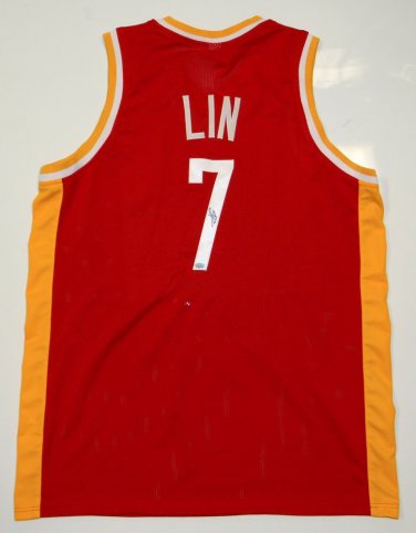 Jeremy Lin Signed / Autographed Red Jersey- Steiner Authenticated
