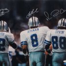 Aikman, Irvin & Smith Autographed 16x20 Dallas Triplets Photo- JSA Authenticated