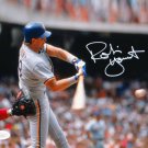 Robin Yount Autographed 8x10 Brewers Swinging Photo- JSA W Authenticated
