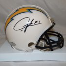 LaDainian Tomlinson Autographed San Diego Chargers White Mini Helmet- JSA Auth
