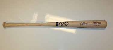 Chipper Jones Autographed Blonde Rawings Big Stick Baseball Bat- PSA/DNA Auth