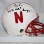 Tommie Frazier Autographed Nebraska Cornhuskers Mini Helmet- JSA Authenticated