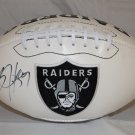 Bo Jackson Autographed Oakland Raiders Logo Football- JSA W Authenticated