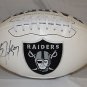 Bo Jackson Autographed Oakland Raiders Logo Football- JSA W Authenticated