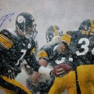 Ben Roethlisberger Autographed 16x20 Hand Off to Bettis Photo- Mounted Auth
