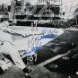 Stallard, Fisher & Foytack Autographed 11x14 B&W Field View Photo- JSA Auth