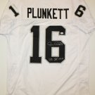 Jim Plunkett SB MVP Signed / Autographed White Jersey- JSA Authenticated