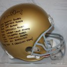 Manti Te'o Autographed F/S Notre Dame Fighting Irish Stat Helmet- JSA Auth