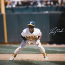 Rickey Henderson Autographed 16x20 Front View Photo- JSA Authenticated