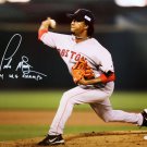 Pedro Martinez Autographed 16x20 04 WS Champs Full Stride Photo- JSA Auth