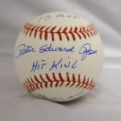 Pete Rose Autographed Rawlings OML Stat Baseball- JSA Authenticated