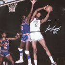 Bill Russell Autographed 16x20 In Air Against Detroit Photo- PSA/DNA Auth