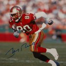 Jerry Rice Autographed 16x20 Vertical Running Photo- JSA Authenticated