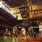 Larry Bird Autographed 20x24 Against Lakers Canvas- Larry Bird Hologram