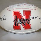 Tommie Frazier Autographed Nebraska Cornhuskers Logo Football- JSA W Auth