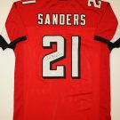 Deion Sanders Signed / Autographed Red w/ Black Jersey- JSA W Authenticated