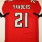 Deion Sanders Signed / Autographed Red w/ Black Jersey- JSA W Authenticated