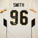 Justin Smith Signed / Autographed White Jersey- JSA Authenticated